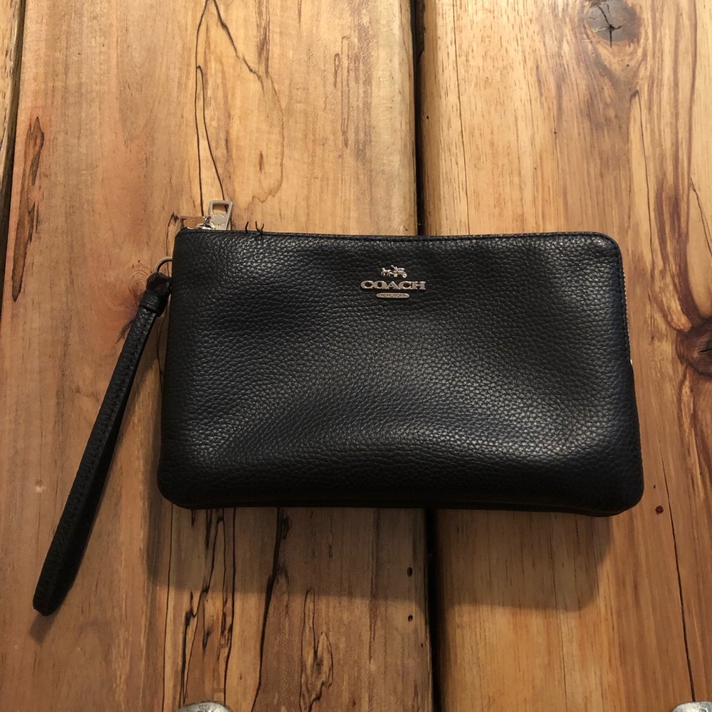 Coach Double Zipper Wristlet